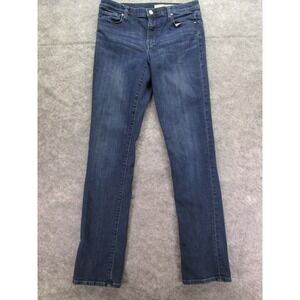 DKNY Jeans womens 6 Straight Leg denim‎ five pockets blue medium wash 9090